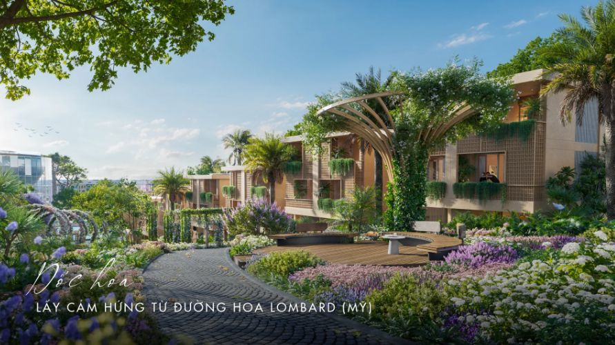 Cho thuê biệt thự Garden Villa – Hướng Đông Bắc, sân lớn, gần vườn cổ tích và spa